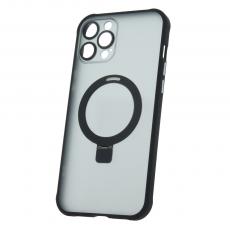 TelForceOne - Svart Mag Ring Skal till iPhone 12 Pro Max - Grepp & Skydd