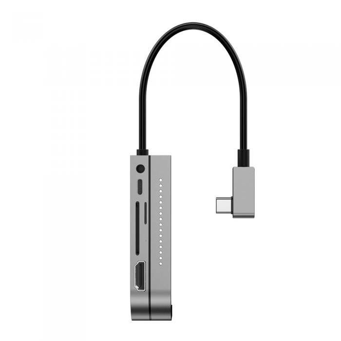 UTGATT1 - Baseus HUB Adapter USB-C USB 3.0/ 4K HDMI/ TF kort lsare Gr