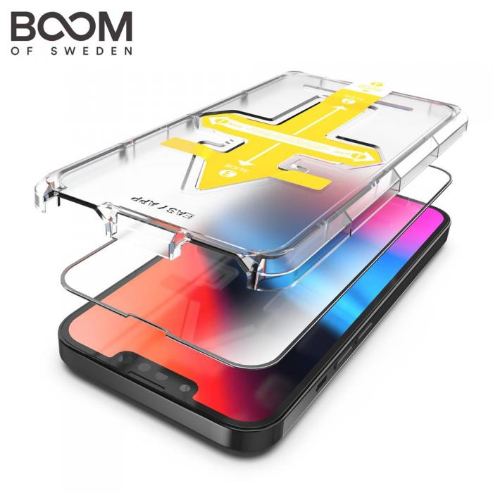 Boom of Sweden - BOOM iPhone 13 Pro Max Curved Hrdat Glas Skrmskydd