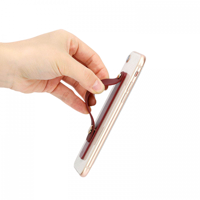 A-One Brand - Self-Adhesive Silikon Finger Mobilgrip Strap - Lila