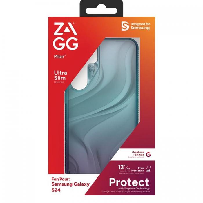 Zagg - ZAGG Galaxy S24 Mobilskal Milan - Bl