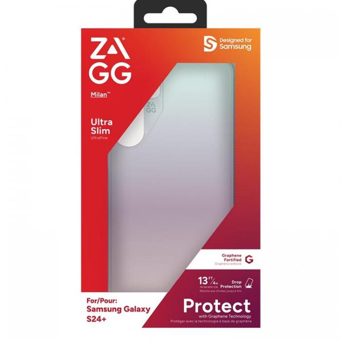 Zagg - ZAGG Galaxy S24 Plus Mobilskal Milan - Grn/ Iridescent
