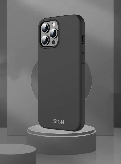 SiGN - SiGN iPhone 14 Pro Max Skal Liquid Silicone - Svart