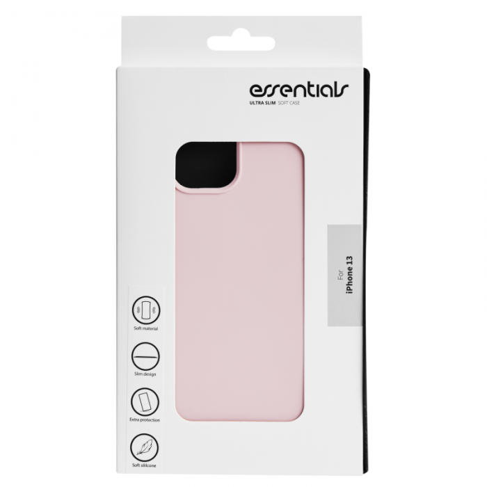 UTGATT1 - Essentials iPhone 13 Mobilskal Silicone - Rosa