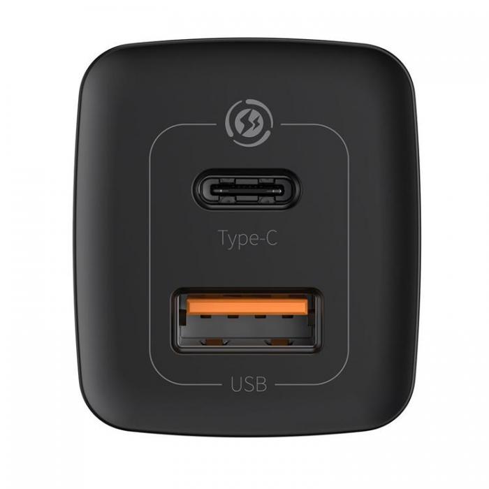 BASEUS - Baseus GaN2 Vggladdare USB Till USB-C 65W - Svart