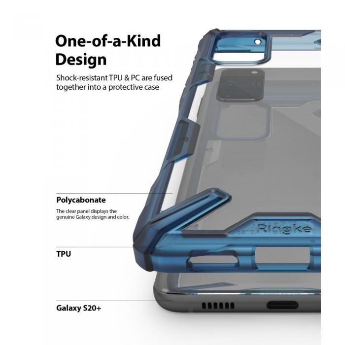 UTGATT5 - RINGKE Fusion X mobilskal till Galaxy S20 Plus Space Blue