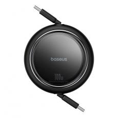 BASEUS - Baseus Retractable Free2Draw Mini USB-C - USB-C 100W 1m - Svart