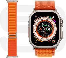 A-One Brand - Apple Watch Ultra/SE/8/7/6/5/4 Band (49/45/44mm) Loop - Orange