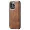 DG.MING - DG.MING iPhone 14 Pro Plnboksfodral Split Detachable Flip - Brun