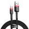 BASEUS - BASEUS Cafule USB-C Kabel 100 cm Rd/Svart