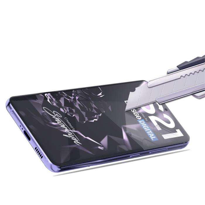 Mocolo - MOCOLO Hrdat Glas Skrmskydd till Samsung Galaxy S21 - Svart