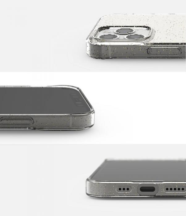 UTGATT5 - RINGKE Air Mobilskal iPhone 12 & 12 Pro - Glitter Clear