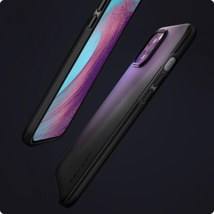 Tech-Protect - Tech-Protect SPIGEN Thin Fit iPhone 12 Pro Max - Svart