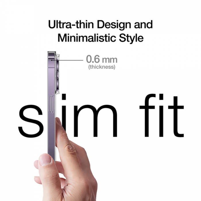 UTGATT1 - Just Mobile iPhone 14 Pro Max Skal TENC Slim Fit - Transparent