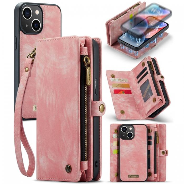 Caseme - CASEME iPhone 15 Plus Plnboksfodral 008 Detachable - Rosa