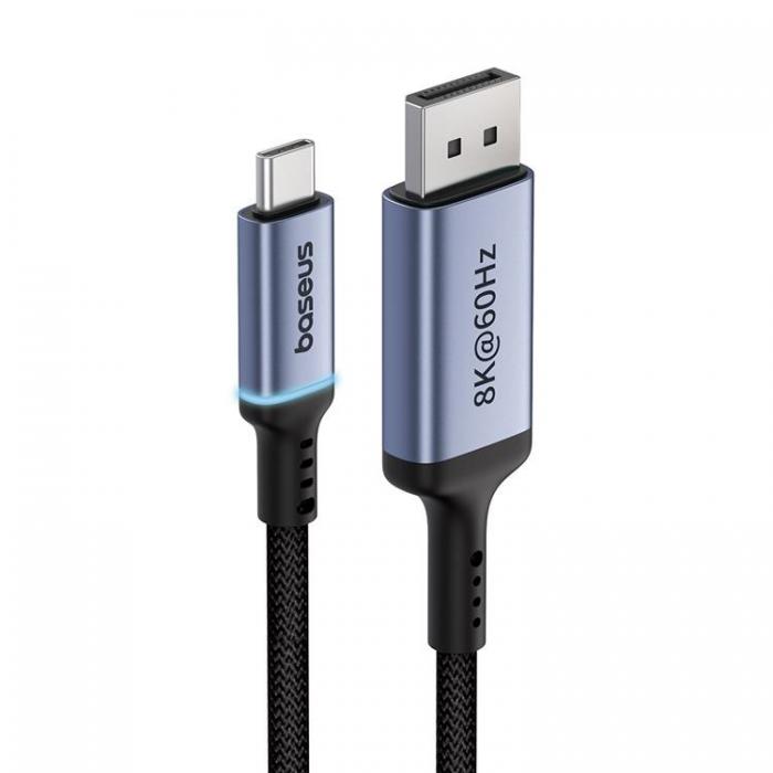 BASEUS - Baseus USB-C till DisplayPort Kabel 1.5m High Definition - Svart