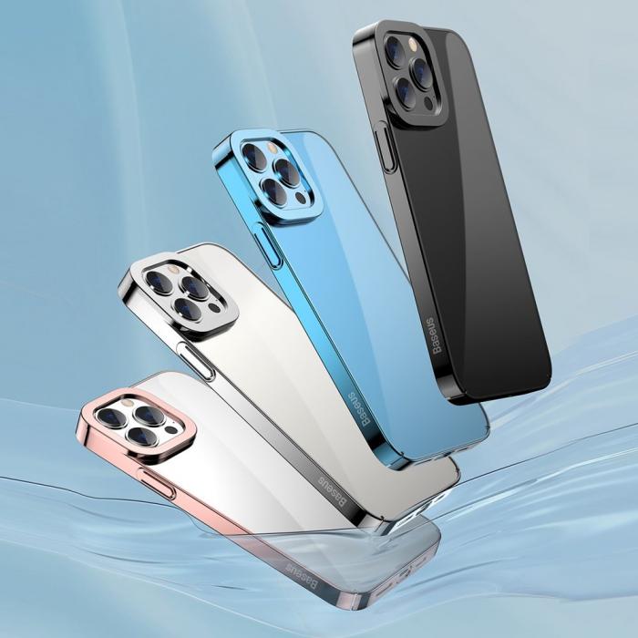 BASEUS - Baseus Glitter Electroplating Skal iPhone 13 Pro Max - Svart