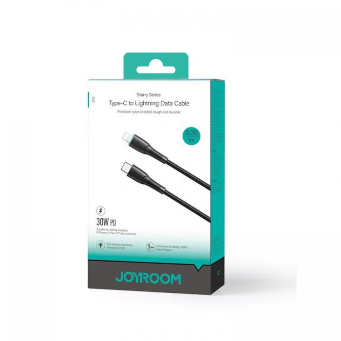 Joyroom - Joyroom Starry USB-C till Lightning 30W Kabel 1m - Svart