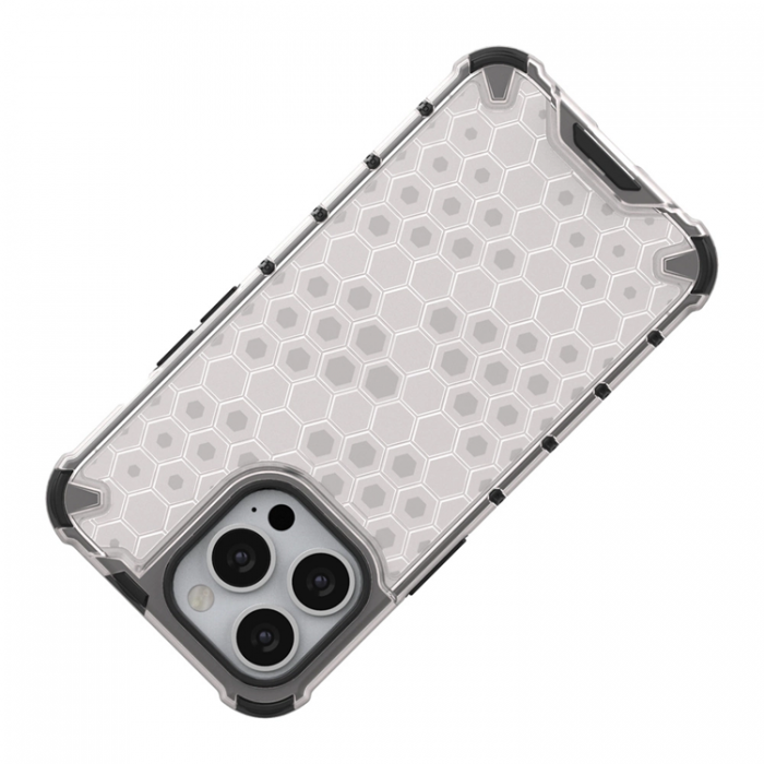 A-One Brand - iPhone 13 Pro Mobilskal Honeycomb Armor - Transparent