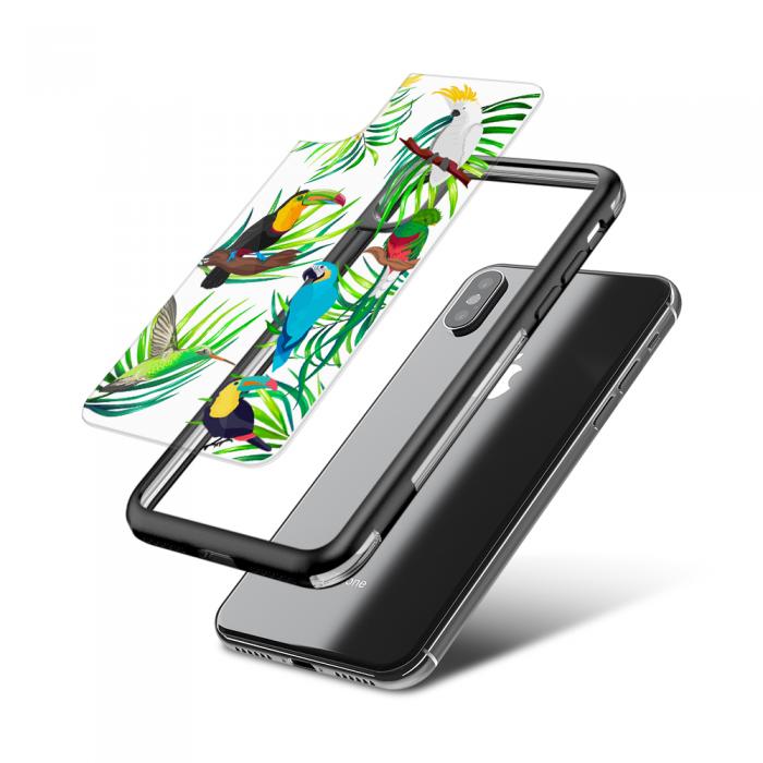 UTGATT5 - Fashion mobilskal till Apple iPhone X - Tropical Birds