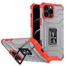 OEM - Crystal Ring Kickstand Skal iPhone 12 Pro Max - Röd