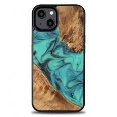 Bewood - Bewood iPhone 14 Mobilskal Wood Resin - Blå/Svart