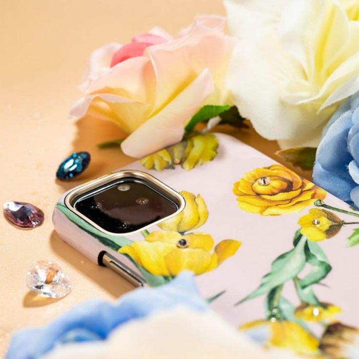 UTGATT4 - Kingxbar Blossom skal dekorerad iPhone 11 Pro multicolour Leaf