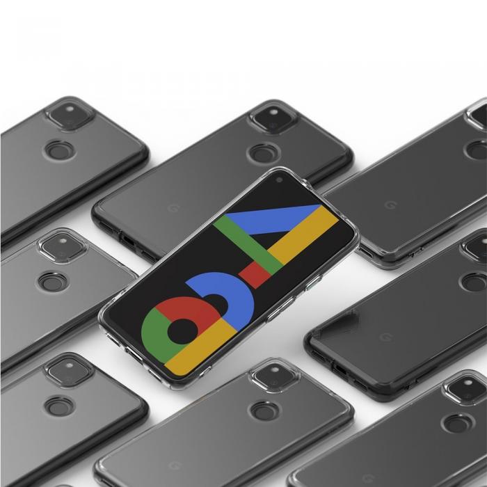 UTGATT5 - Ringke Fusion Bumper Skal Google Pixel 4A - Transparent