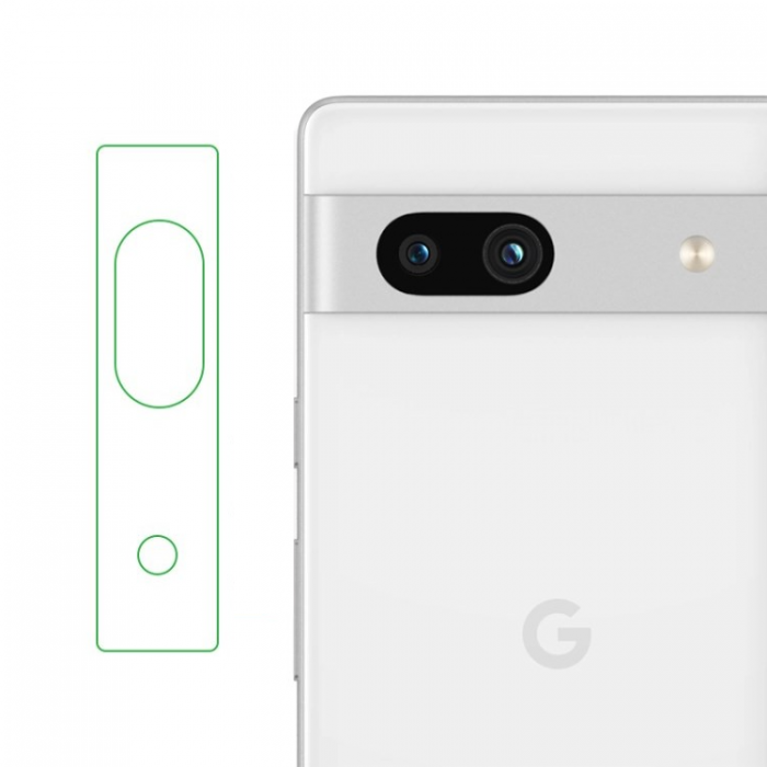 A-One Brand - [1-Pack]Google Pixel 7A Kameralinsskydd i Hrdat glas - Clear