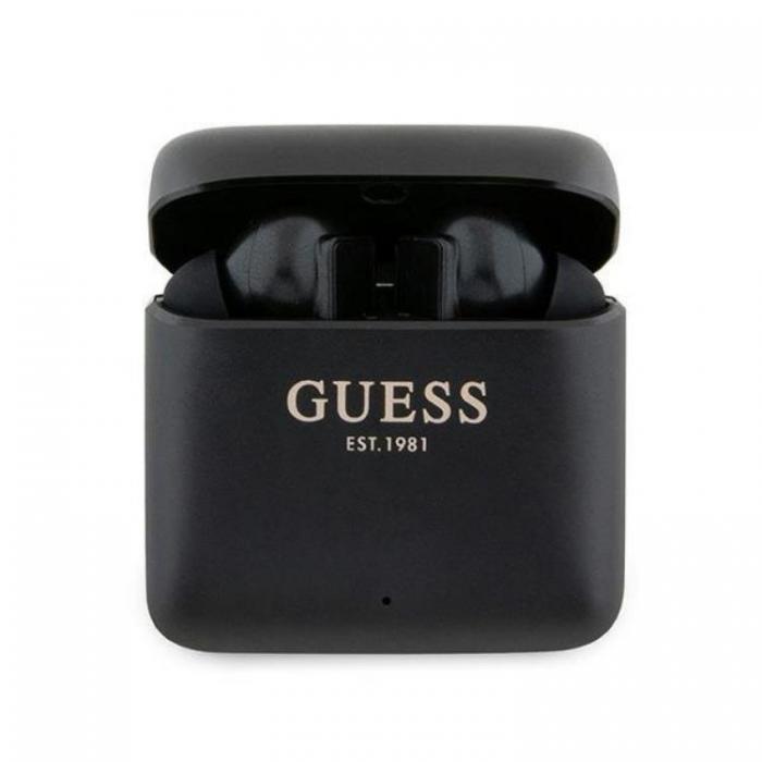 Guess - Guess TWS Bluetooth In-Ear Hrlurar + Dock Printed Logo Svart