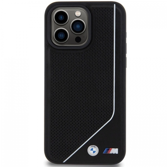 BMW - BMW iPhone 15 Pro Mobilskal Magsafe Perforated Twisted Line