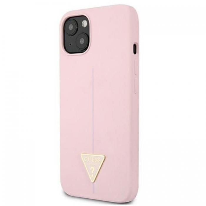 Guess - Guess iPhone 13 mini Skal Silicone Triangle - Lila