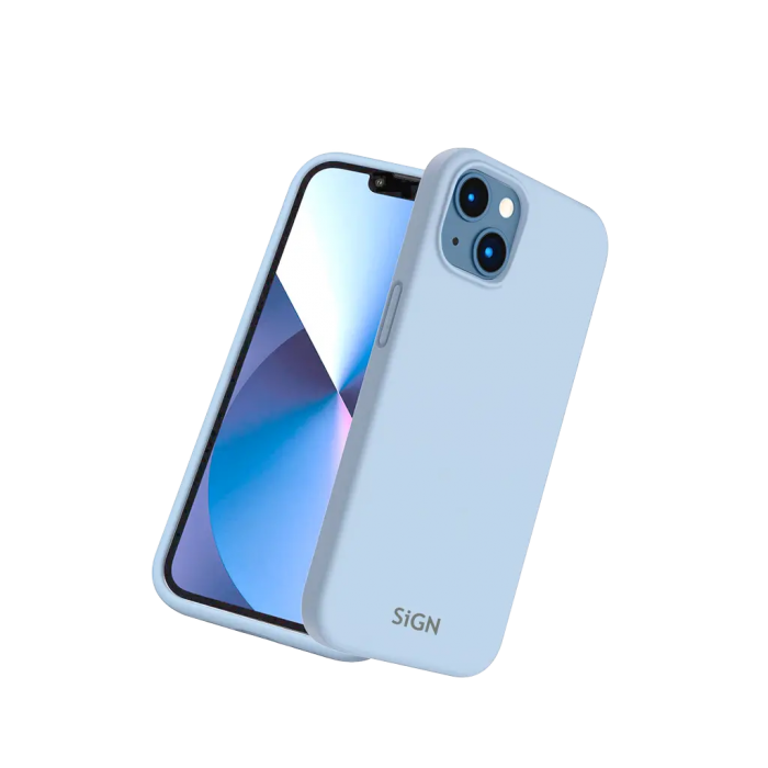 SiGN - SiGN iPhone 14 Plus Skal Liquid Silicone - Safir bl