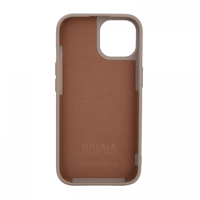 Onsala - Onsala iPhone 15 Mobilskal MagSafe Silikon - Sand