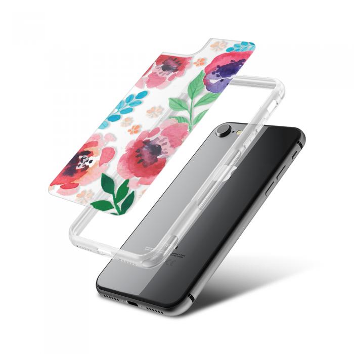 UTGATT5 - Fashion mobilskal till Apple iPhone 8 - Flower art