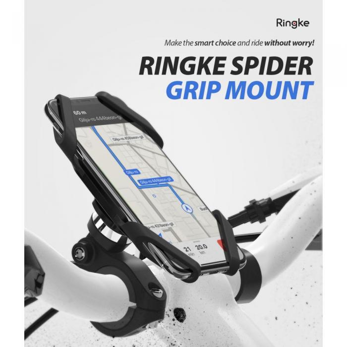 UTGATT1 - Ringke Spider Mobilhllare fr Cykel - Svart