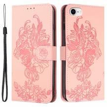 A-One Brand - Tiger Flower Plånboksfodral till iPhone 6/6S/7/8/SE 2020 - Rosa