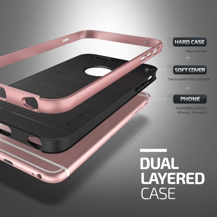 UTGATT5 - Verus High Pro Shield Skal till Apple iPhone 6 / 6S - Rose Gold