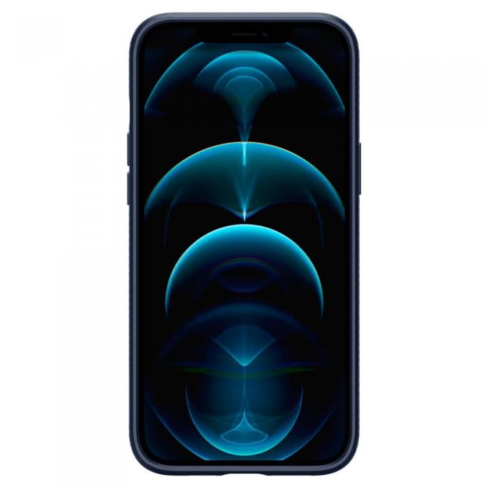 UTGATT5 - SPIGEN Liquid Air mobilskal iPhone 12 & 12 Pro Bl