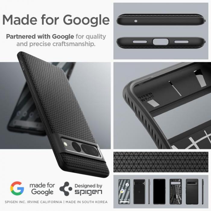 Spigen - Spigen Google Pixel 7 Pro Skal Liquid Air - Matte Svart