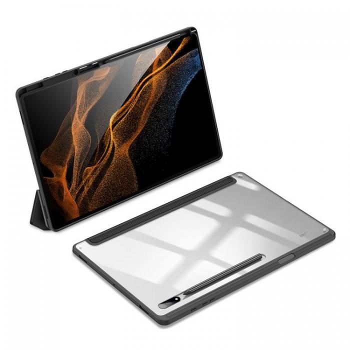 UTGATT1 - Dux Ducis Galaxy Tab S8 Ultra Skal Toby Armored Flip Smart - Svart