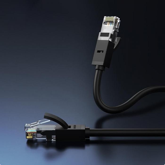 Ugreen - Ugreen Flat LAN Ethernet Cat 6 15m - Svart