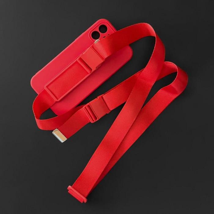 OEM - Xiaomi Redmi 10 4G (2021/2022) Skal Rope Silicone Lanyard - Rd