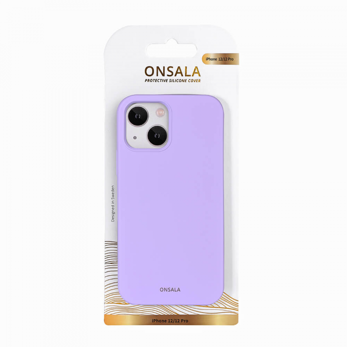 Onsala - Onsala iPhone 12/12 Pro Mobilskal Silikon - Lila