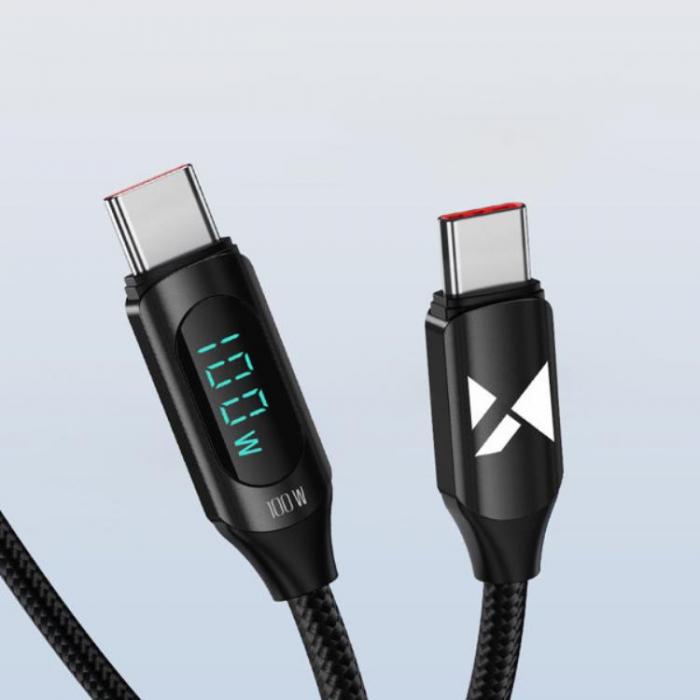 Wozinsky - Wozinsky USB-C till USB-C Kabel (1m) - Svart