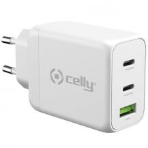 Celly &#8233;CELLY TC 3 USB-laddare PD 3-ports 65W GaN&#8233;