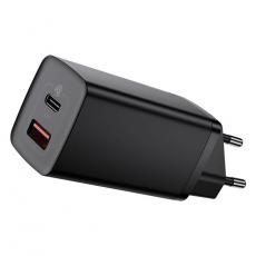 BASEUS - Baseus GaN2 Väggladdare USB Till USB-C 65W - Svart