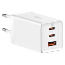 BASEUS - Baseus Väggladdare 65W USB/2xUSB-C USB-C Kabel 100W - Vit