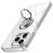 A-One Brand - iPhone 14 Plus Skal TPU Ring Kickstand - Transparent