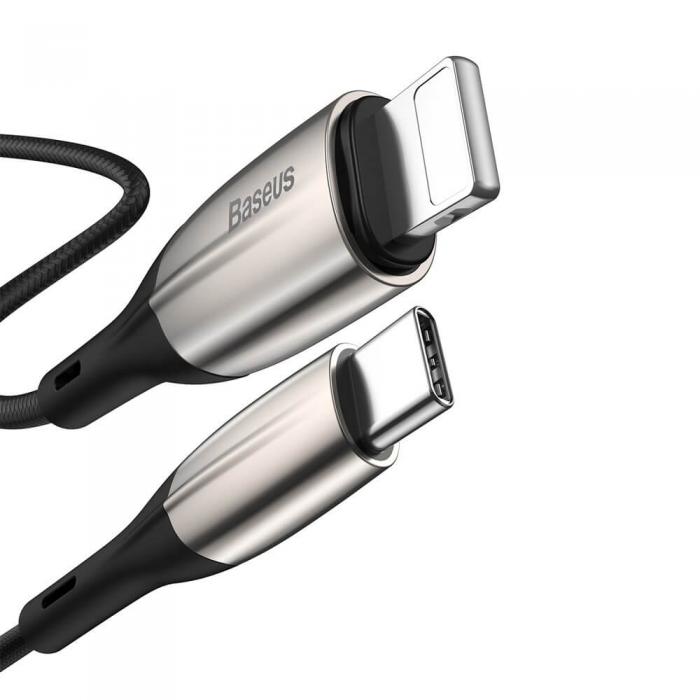 UTGATT5 - Baseus USB Kabel Type C PD/lightning 18W QC 3.0 1m Svart